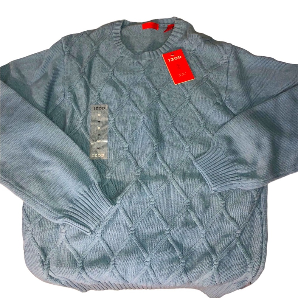 Izod Men’s Sweater Teal Color Size M
